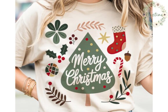 Boho Christmas Tree Sublimation Design
