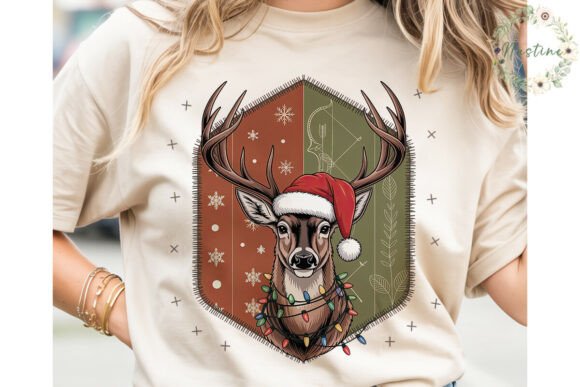 Christmas Deer Hunter Sublimation Design for Illustrations
