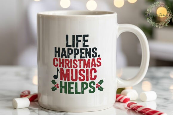Christmas Music Helps Sublimation Design Illustrations Review