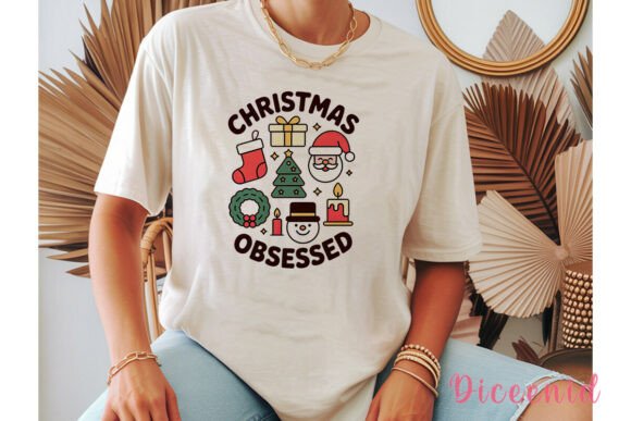 Christmas Obsessed Sublimation Design for Illustrations