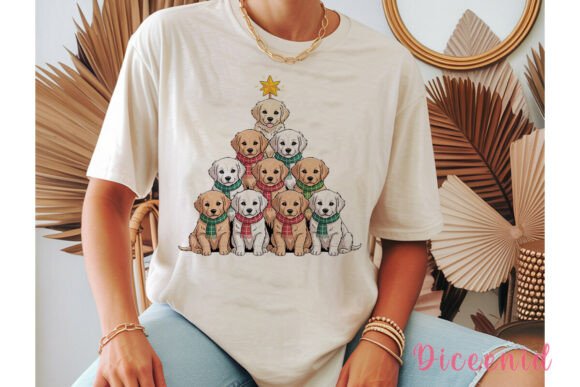 Christmas Puppy Tree Sublimation Design: A Review for Illustrations and Blog Graphics