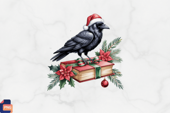 Christmas Raven Clipart PNG Review