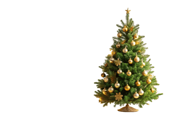 Christmas Tree, Gold Ball Isolated PNG: A Designer’s Review for Editorial Use