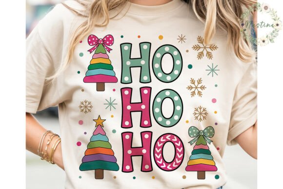 Festive HO HO HO Christmas PNG Clipart