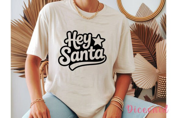 Hey Santa Star Christmas PNG Clipart in Illustrations