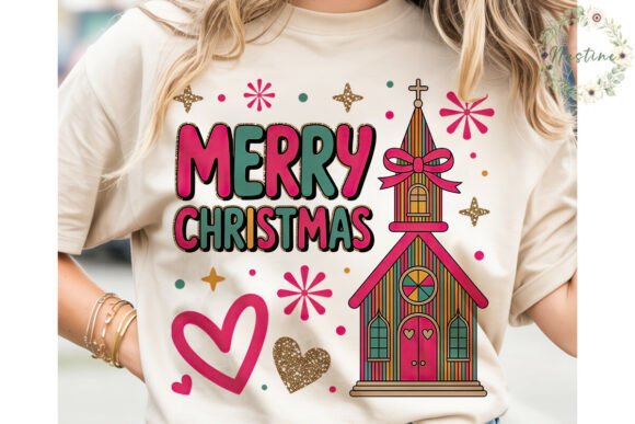 Merry Christmas Church PNG Clipart for Illustrations