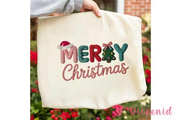 MERRY Christmas Knit Sublimation Design