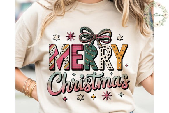 Merry Christmas Pattern PNG Clipart for Illustrations