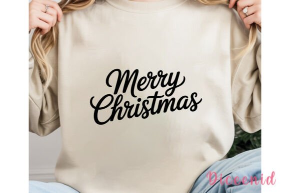 Merry Christmas Script PNG Clipart for Illustrations