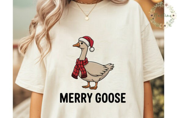 Merry Goose Christmas Digital Download P: Illustrations for Crafters