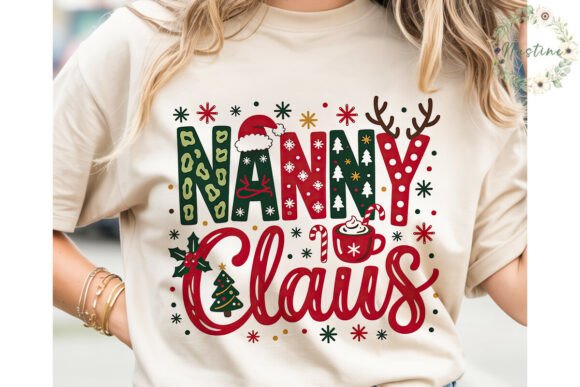 Nanny Claus Christmas Sublimation Design: Illustrations for Local Branding