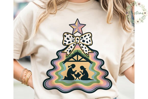Pastel Nativity Christmas Tree PNG Review