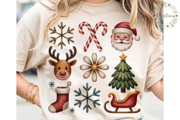 Rustic Christmas Icons PNG Clipart