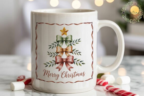 Watercolor Bow Christmas Tree PNG: A Designer’s Review for Illustrations