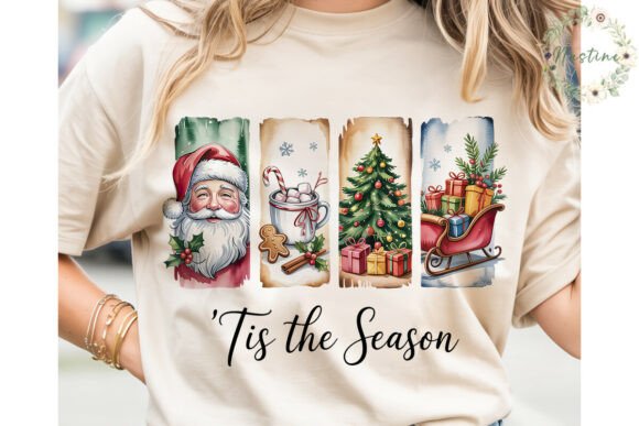 Watercolor Christmas Panels PNG Clipart Review